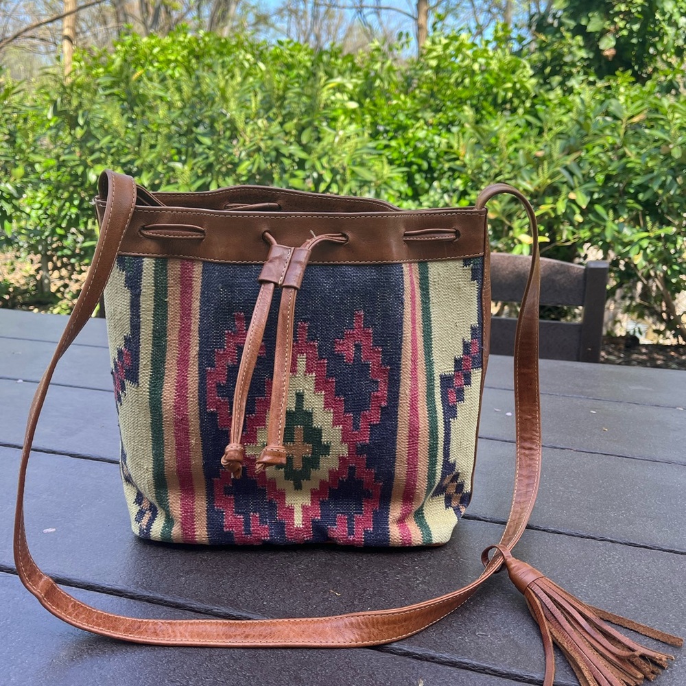 Vintage bohemian crossbody purse